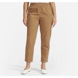 Everlane The Easy Khaki Tan Straight Leg Pull On Pants Women’s Size Medium 10 V8
